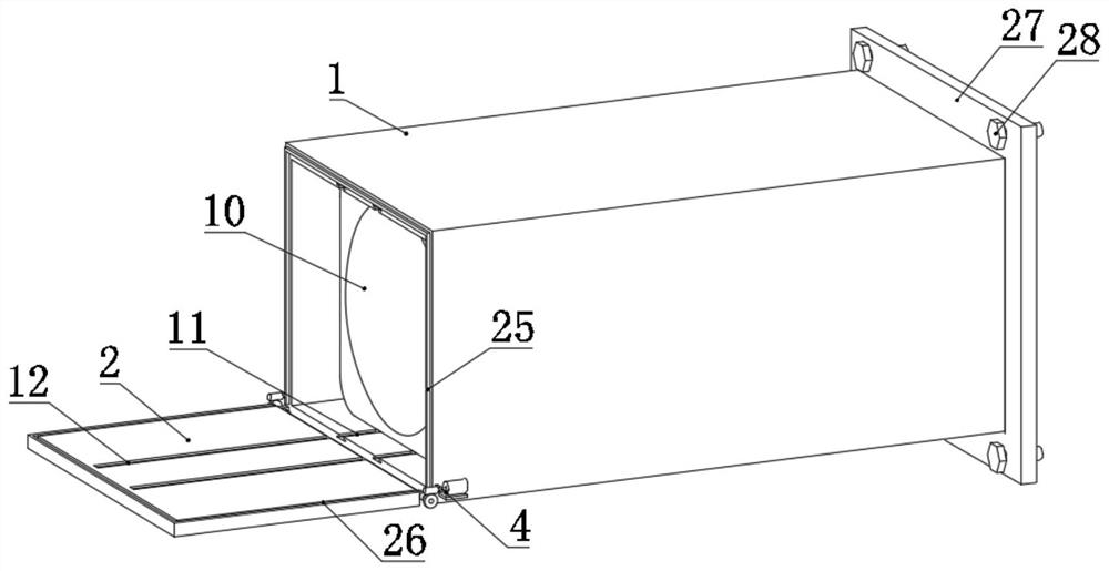 Storable English listening training device