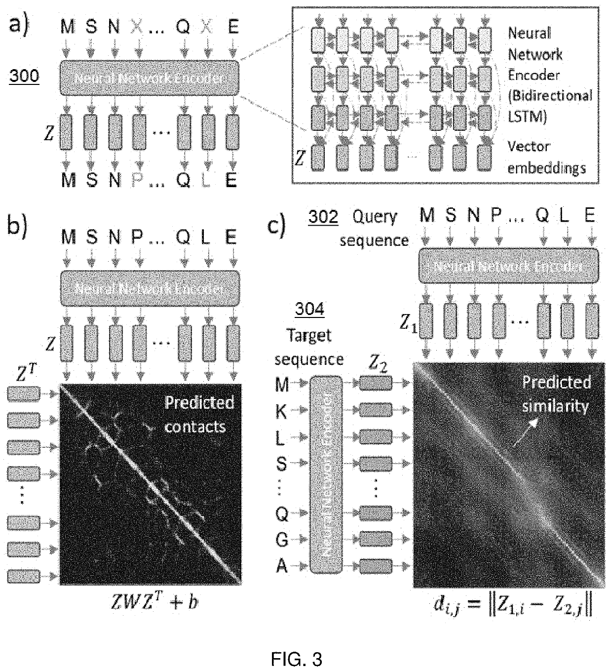 Protein database search using learned representations