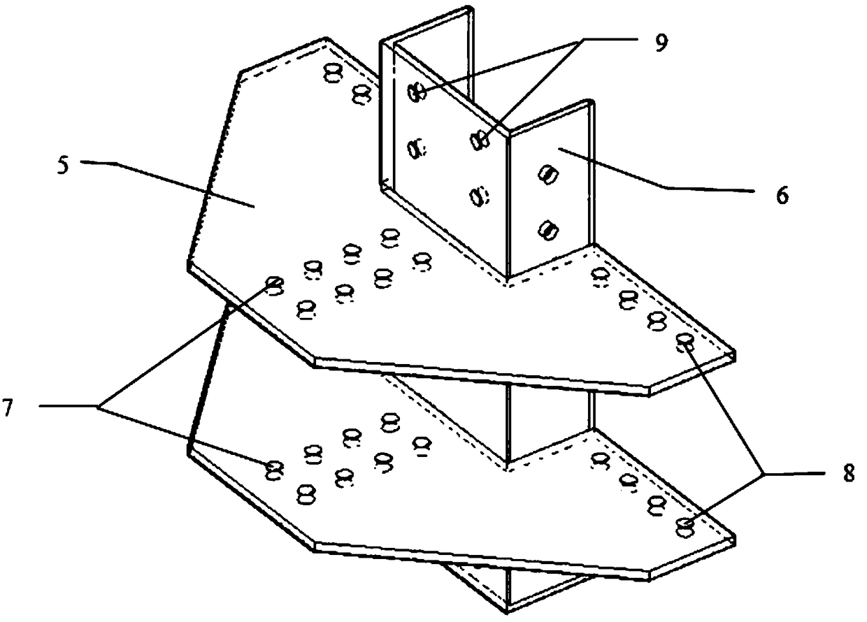 Fabricated outer ring plate beam column joint