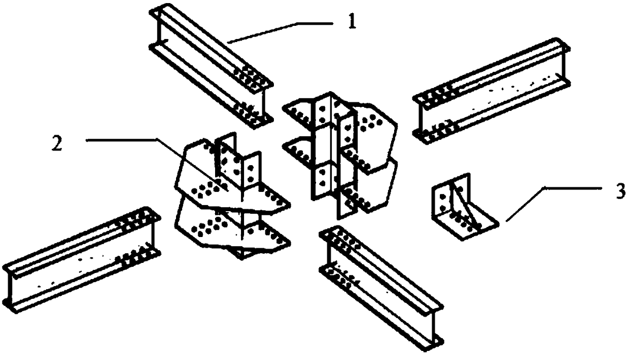 Fabricated outer ring plate beam column joint