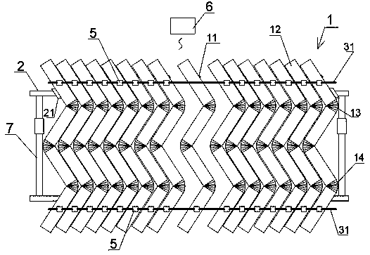 Compact shelf capable of adjusting length-width ratio so as to adapt to different fields, adjusting method and synchronizing method