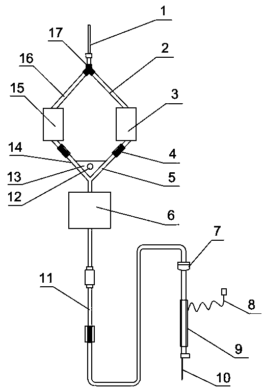 A filter dispensing infusion set