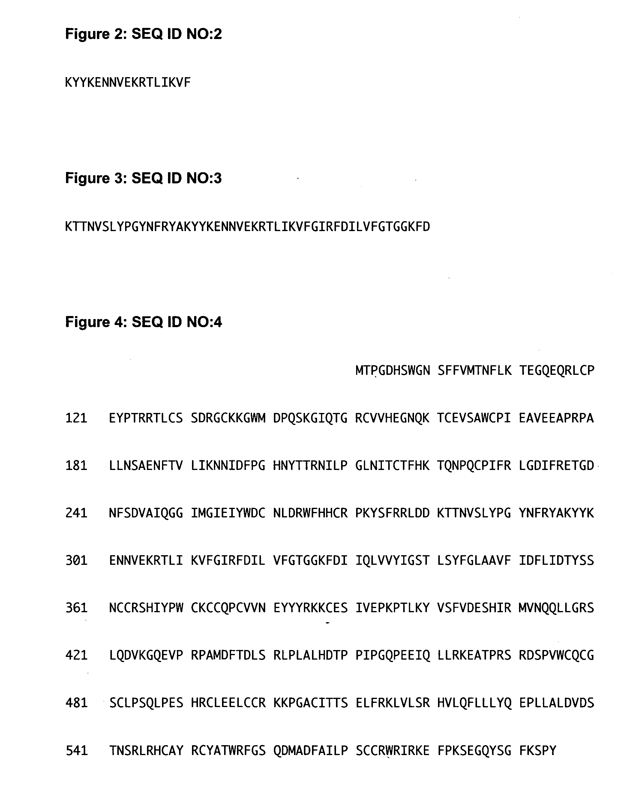 Novel p2x7 epitopes