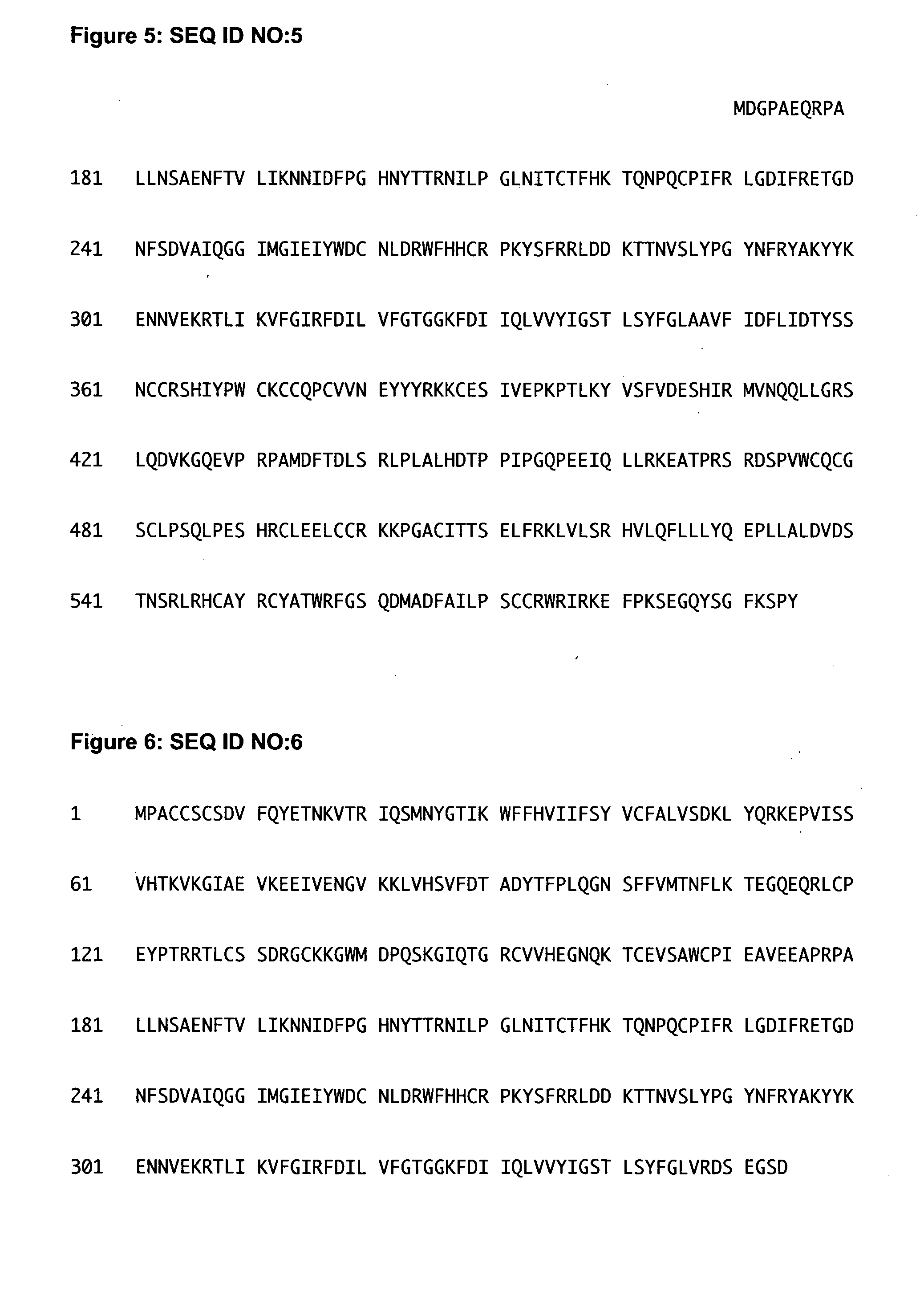 Novel p2x7 epitopes