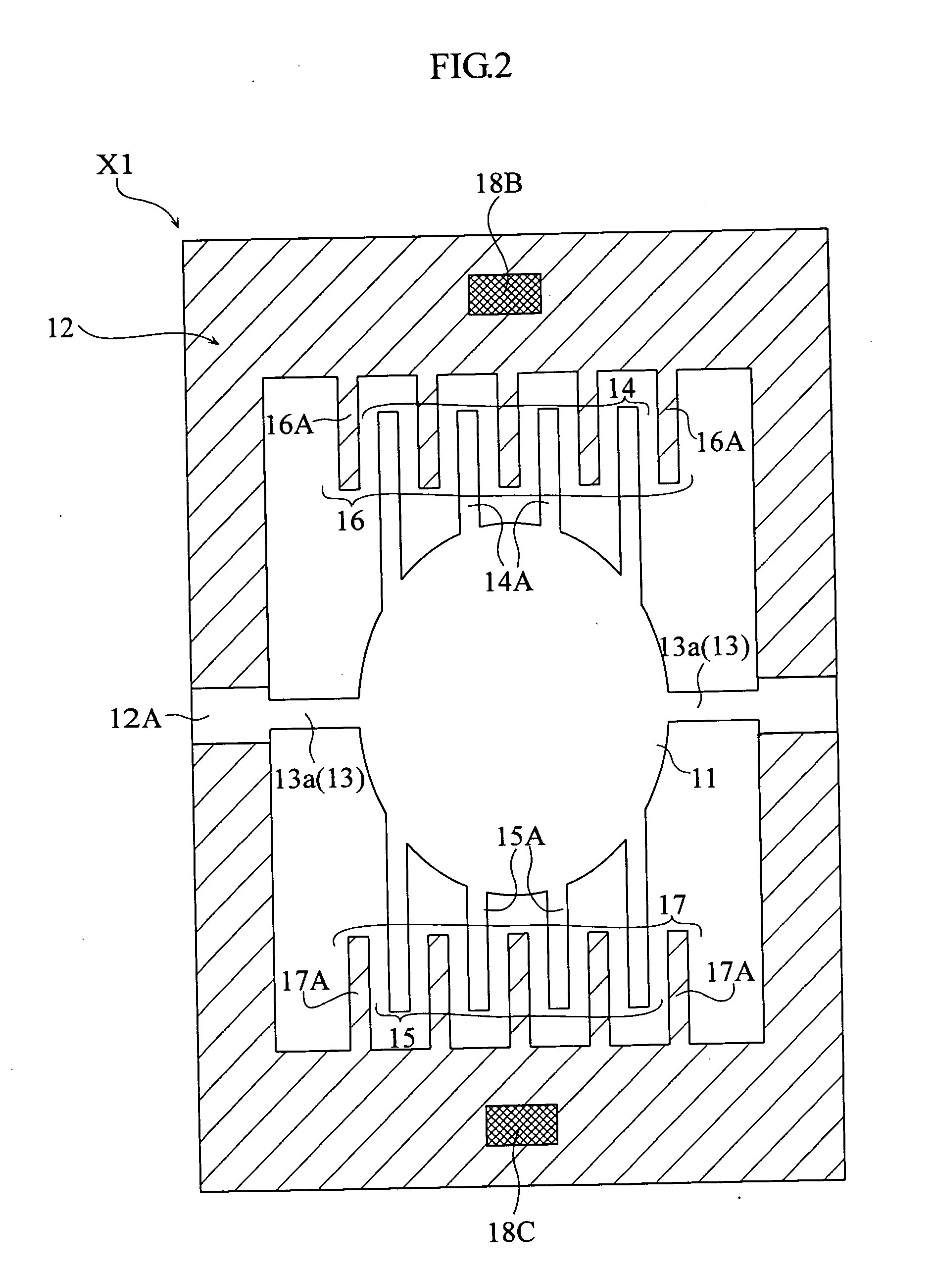 Micro-oscillating element and method of making the same