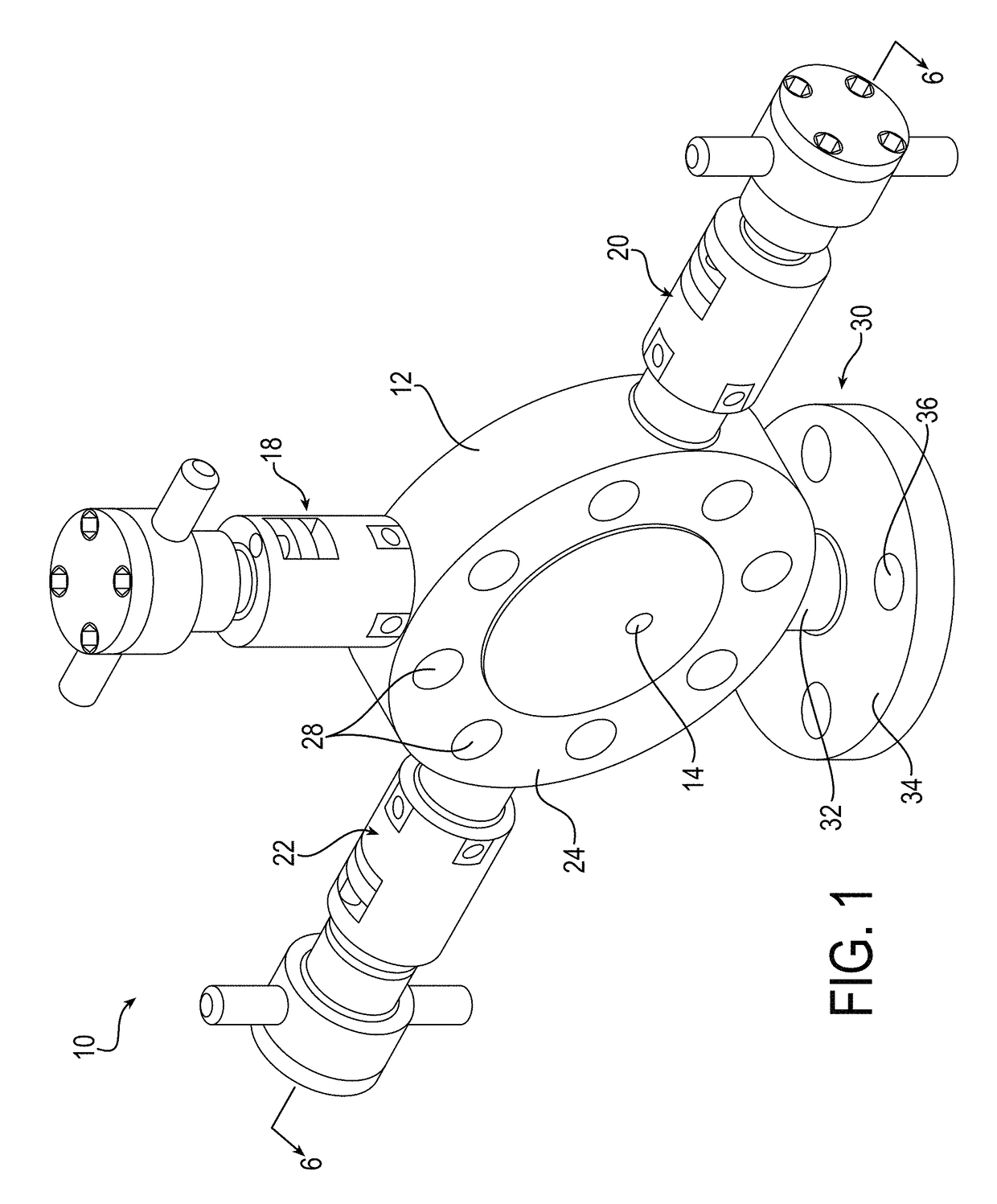 Monoflange valve