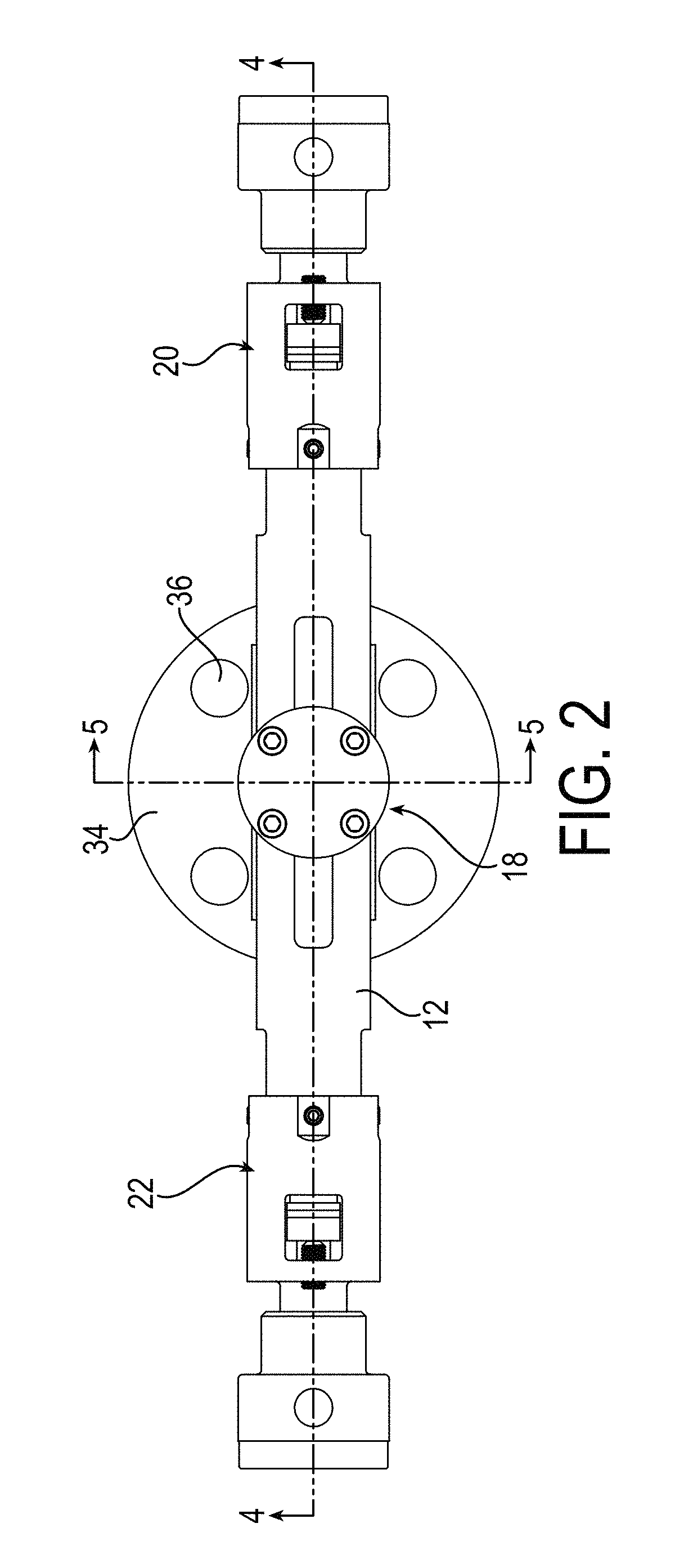 Monoflange valve