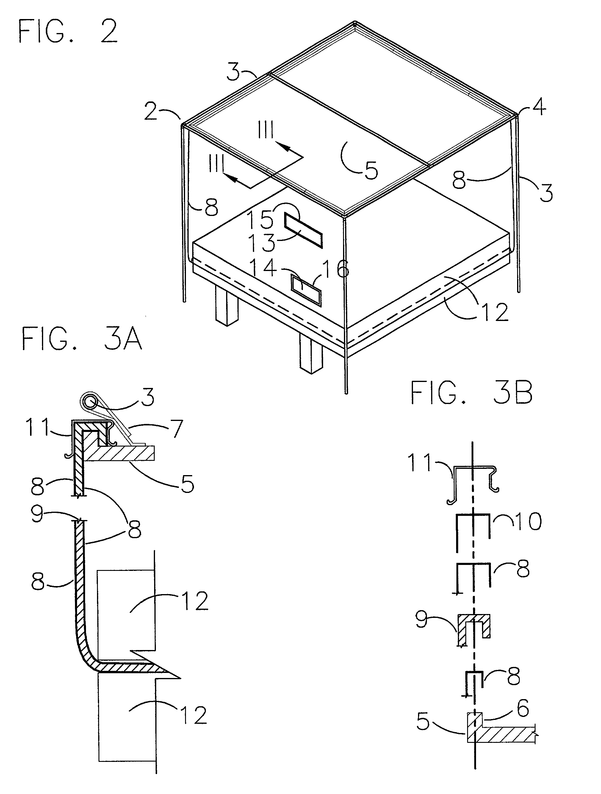 Self-contained air-conditioned enclosure