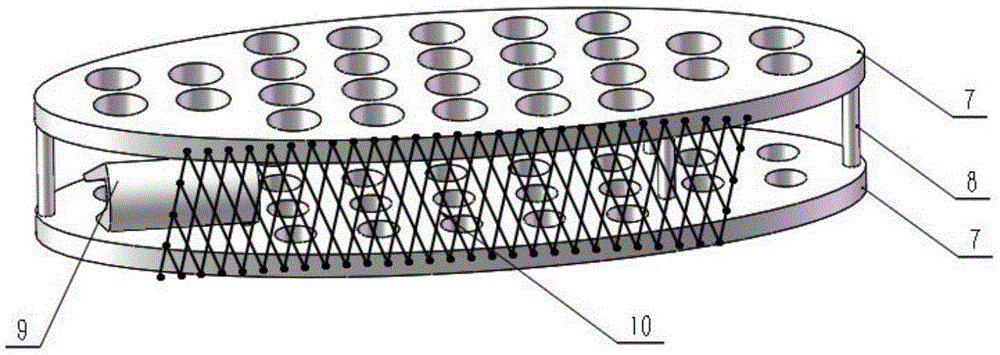 Multifunctional floating type wave eliminating bank and installation method thereof