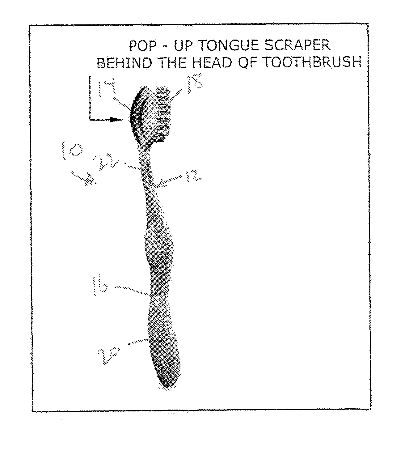 Tongue scraper toothbrush system