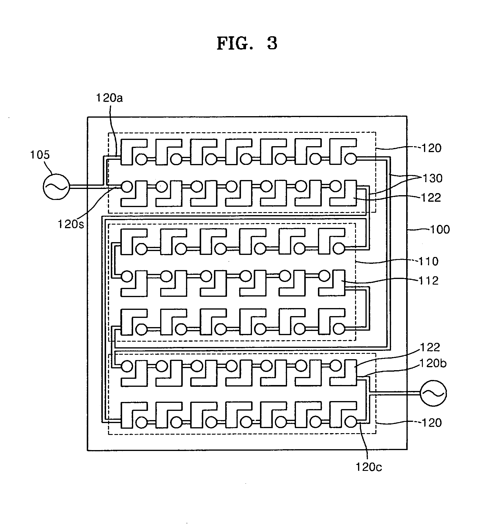 Light emitting device unit for AC voltage