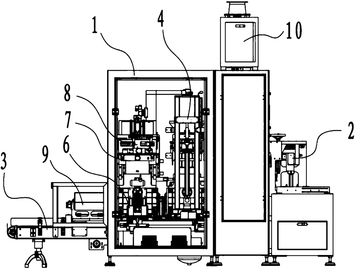 Rotary-filling hexahedral vacuum shaping and packaging machine