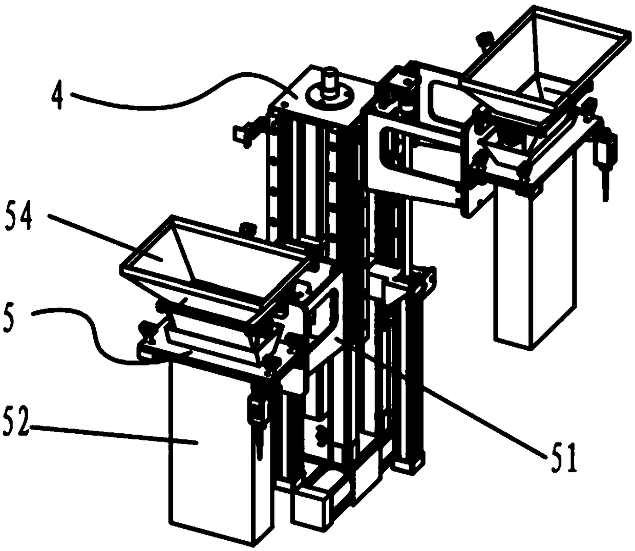 Rotary-filling hexahedral vacuum shaping and packaging machine