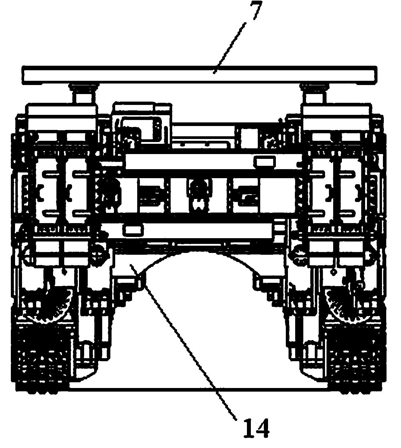 Anchor rod drill carriage integrating coal mine digging, supporting and transportation parallel fast operation