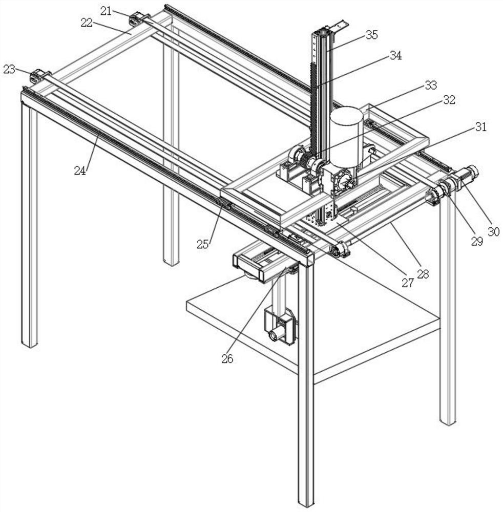 Conveying device capable of facilitating discharging and used for garment processing