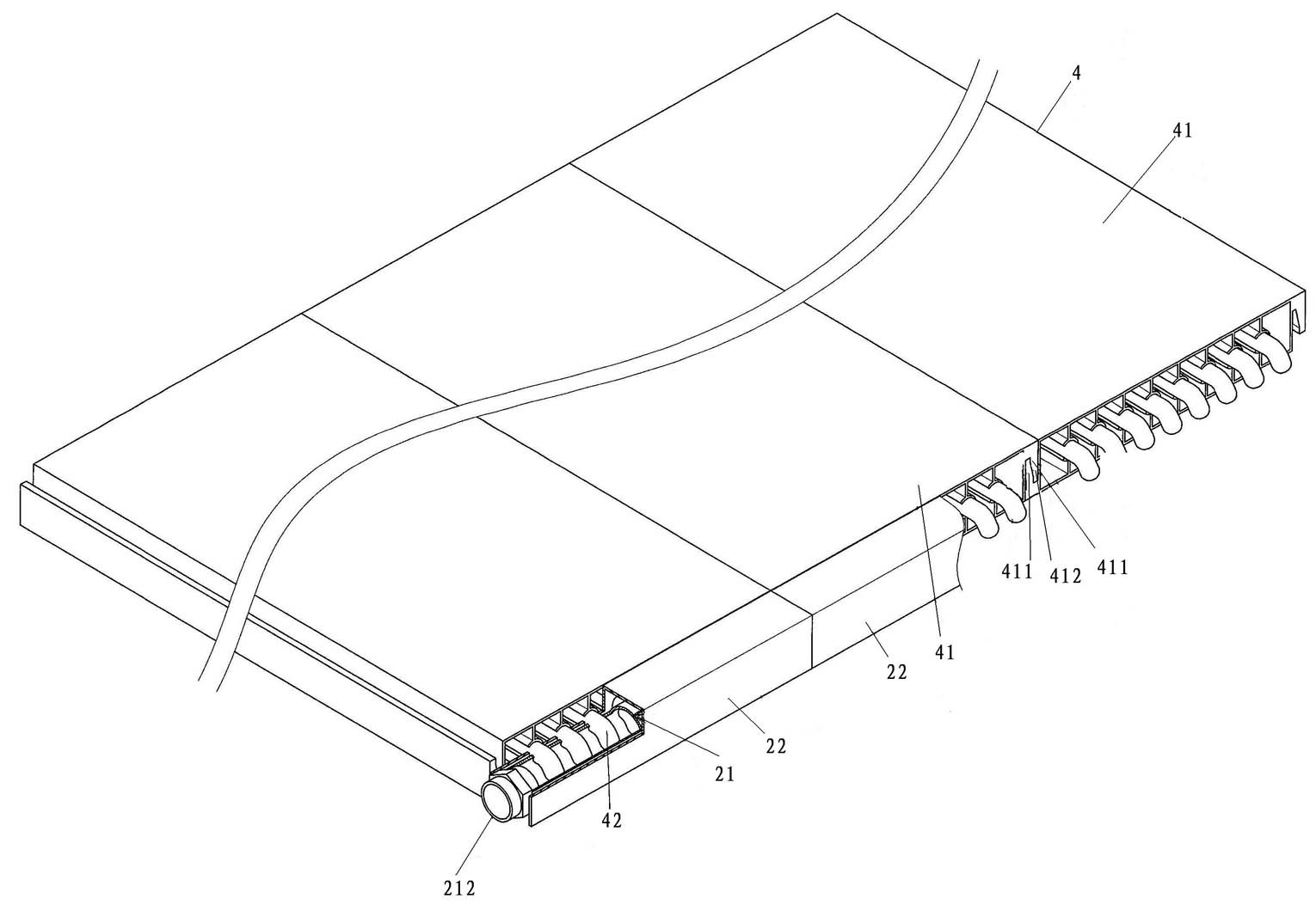 Solar heating floor