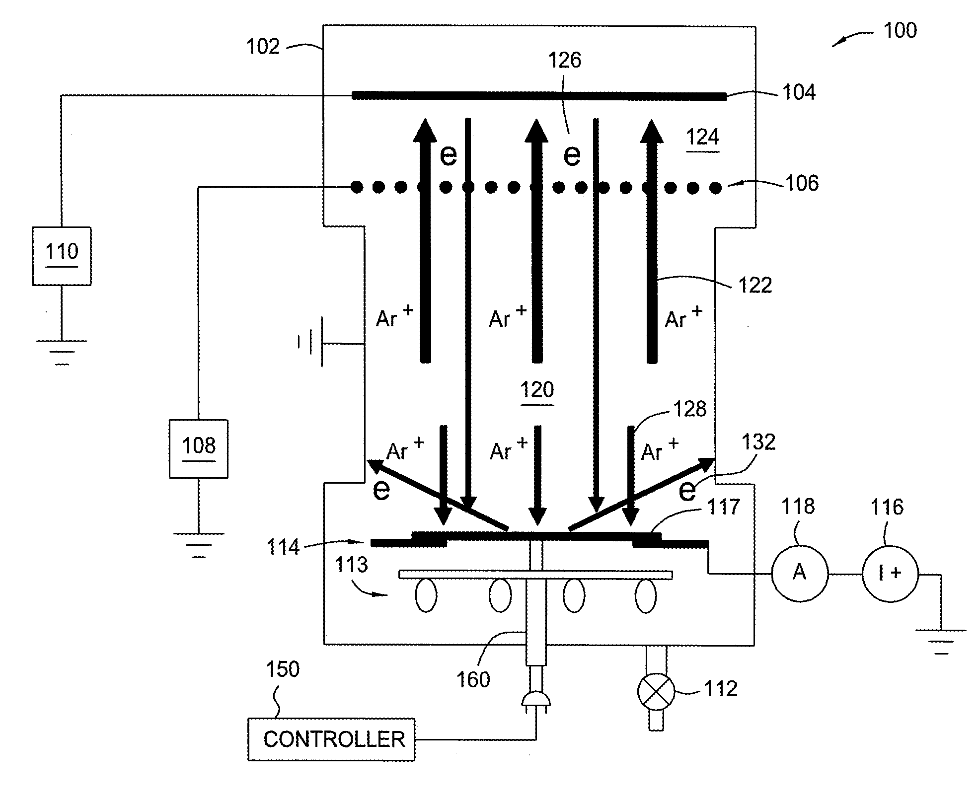 Vacuum reaction chamber with x-lamp heater