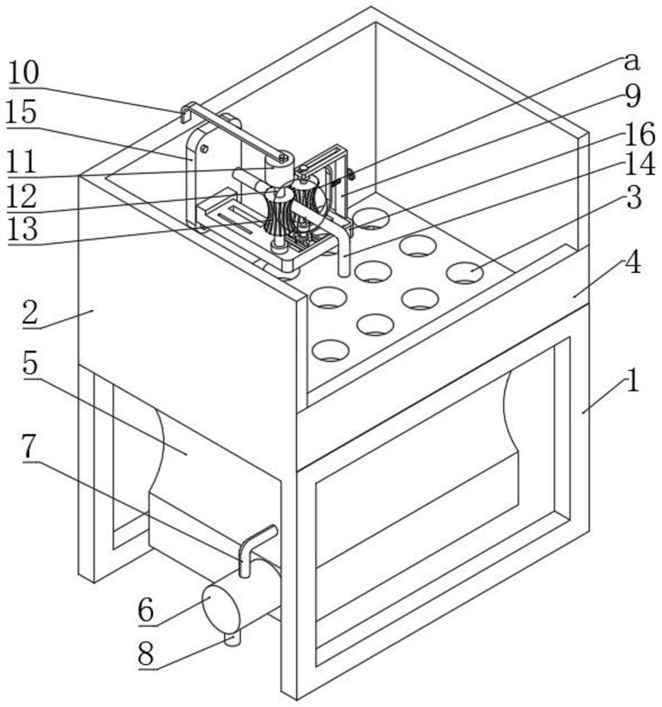 Surface treatment device based on motor tricycle starting lever