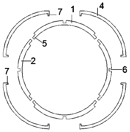 Assembly type waterproof double-layer circle-type non-node underground comprehensive pipe gallery