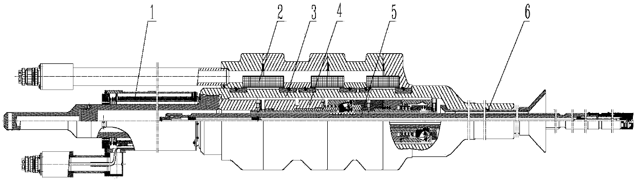 Long-life high-temperature-resistant magnetic force improving type reactor control rod drive device