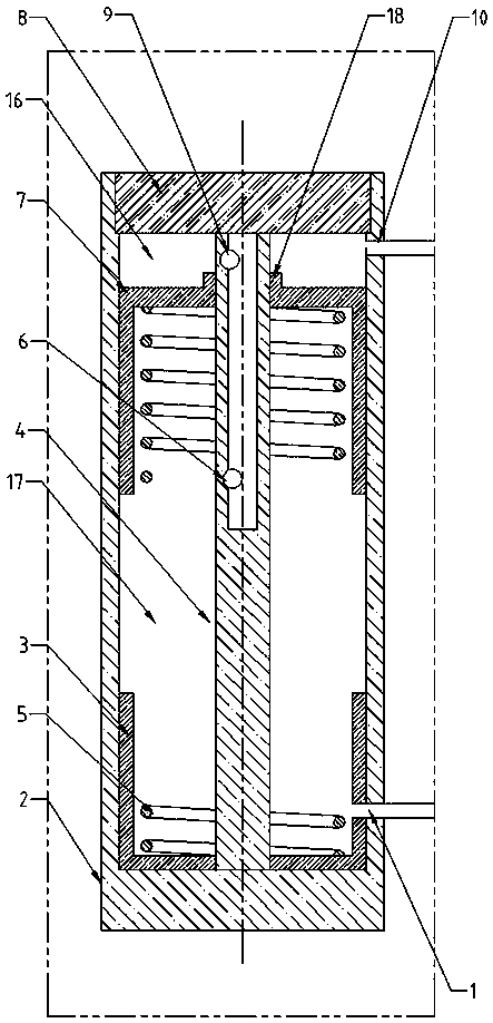 Diesel engine energy storage and flow dividing starting device