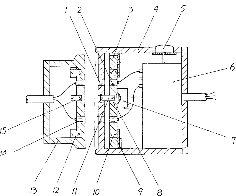 Magnetic electric connector