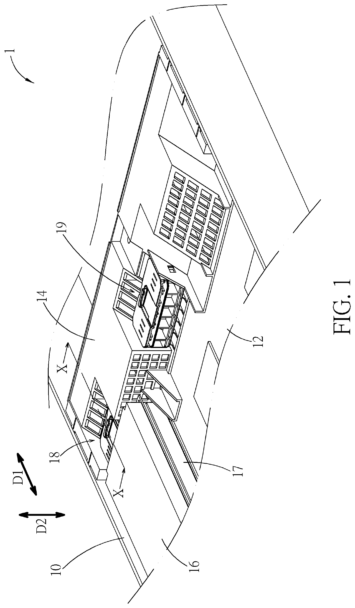 Expansion card holding mechanism with a flow-guiding through hole aligned with a vent of a flow guiding structure in a device casing