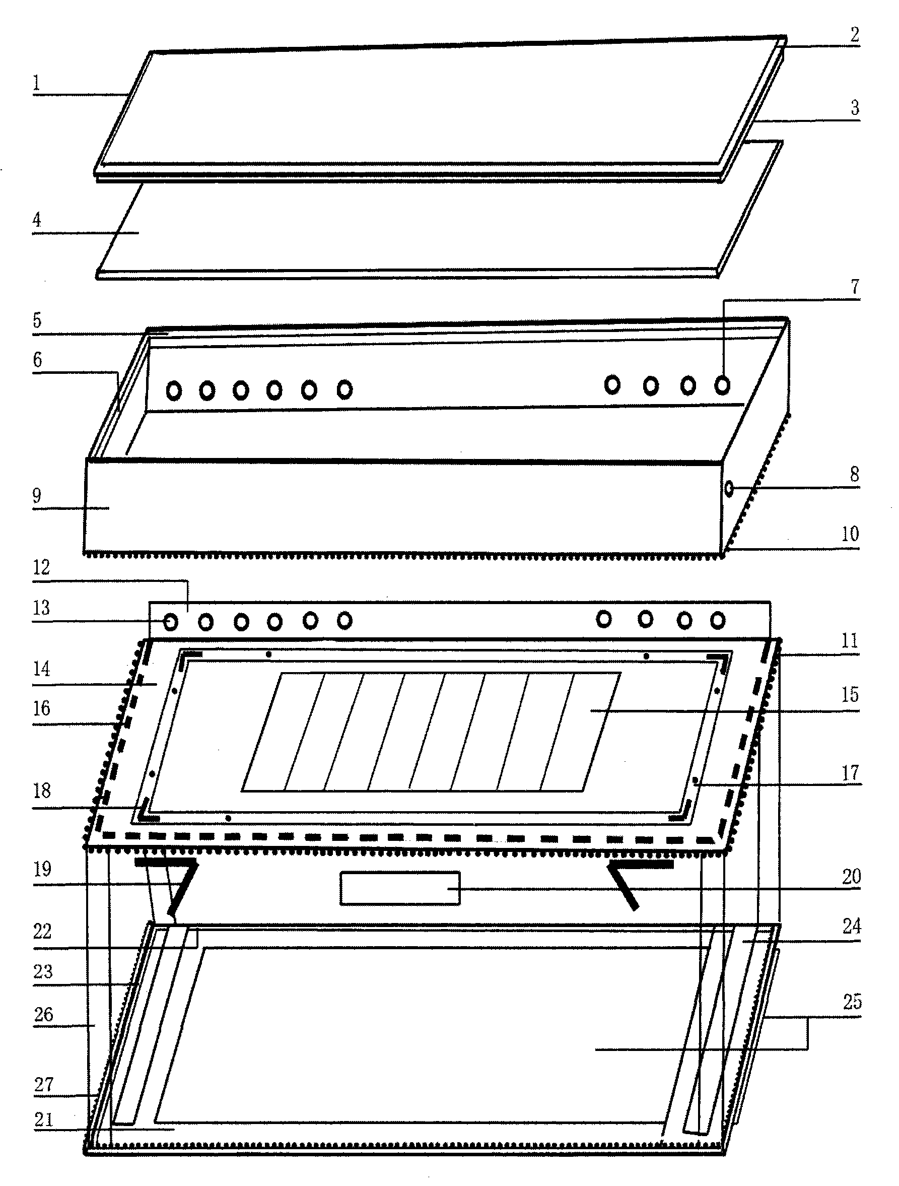 Multifunctional working healthcare case of notebook computer