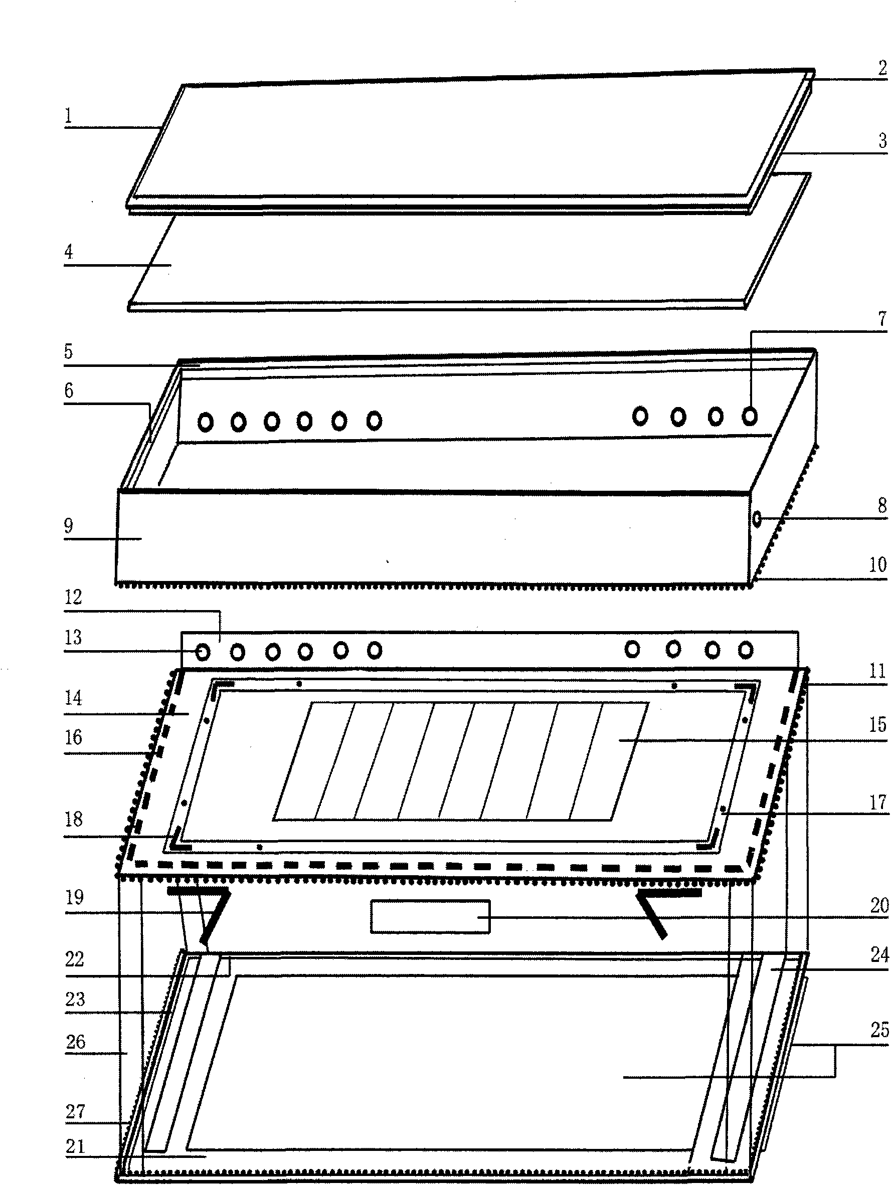 Multifunctional working healthcare case of notebook computer