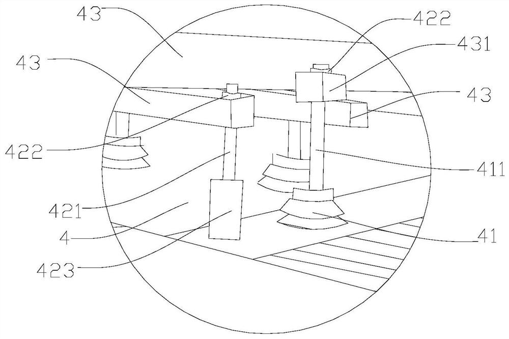 Feeding device for coating processing line