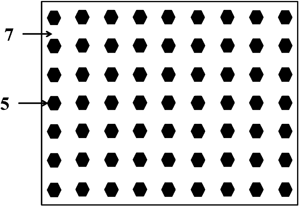 Transparent flexible GaN nanorod array light emitting diode device and manufacturing method thereof