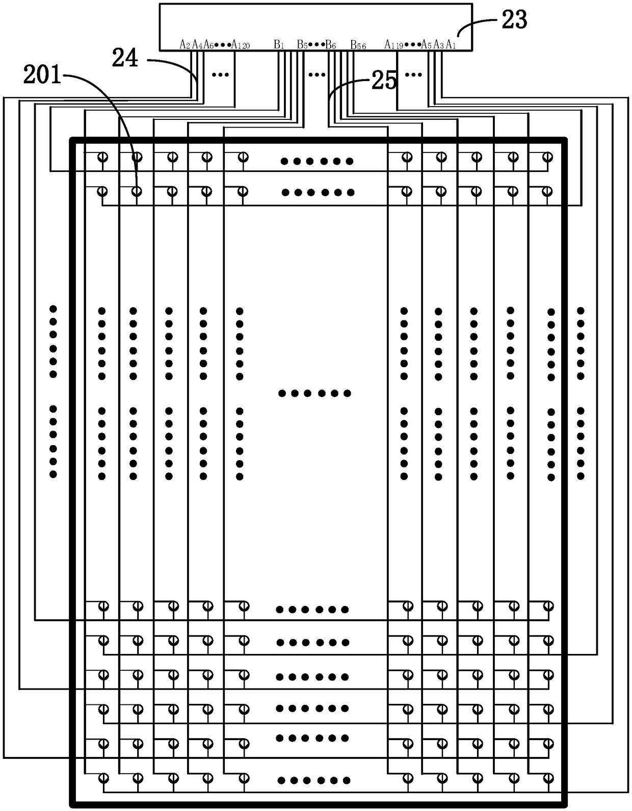 Array pressure sensor and pressure acquisition system