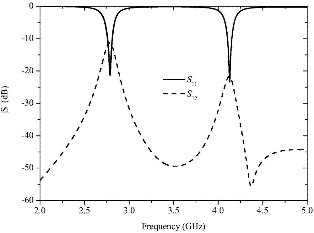 Double-frequency microstrip antenna array with high isolation