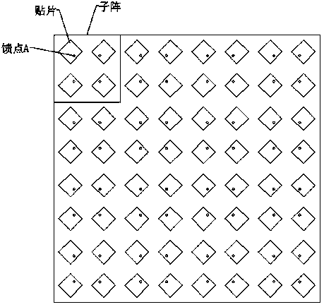 Phased-array antenna capable of realizing left-handed and right-handed circular polarization switching