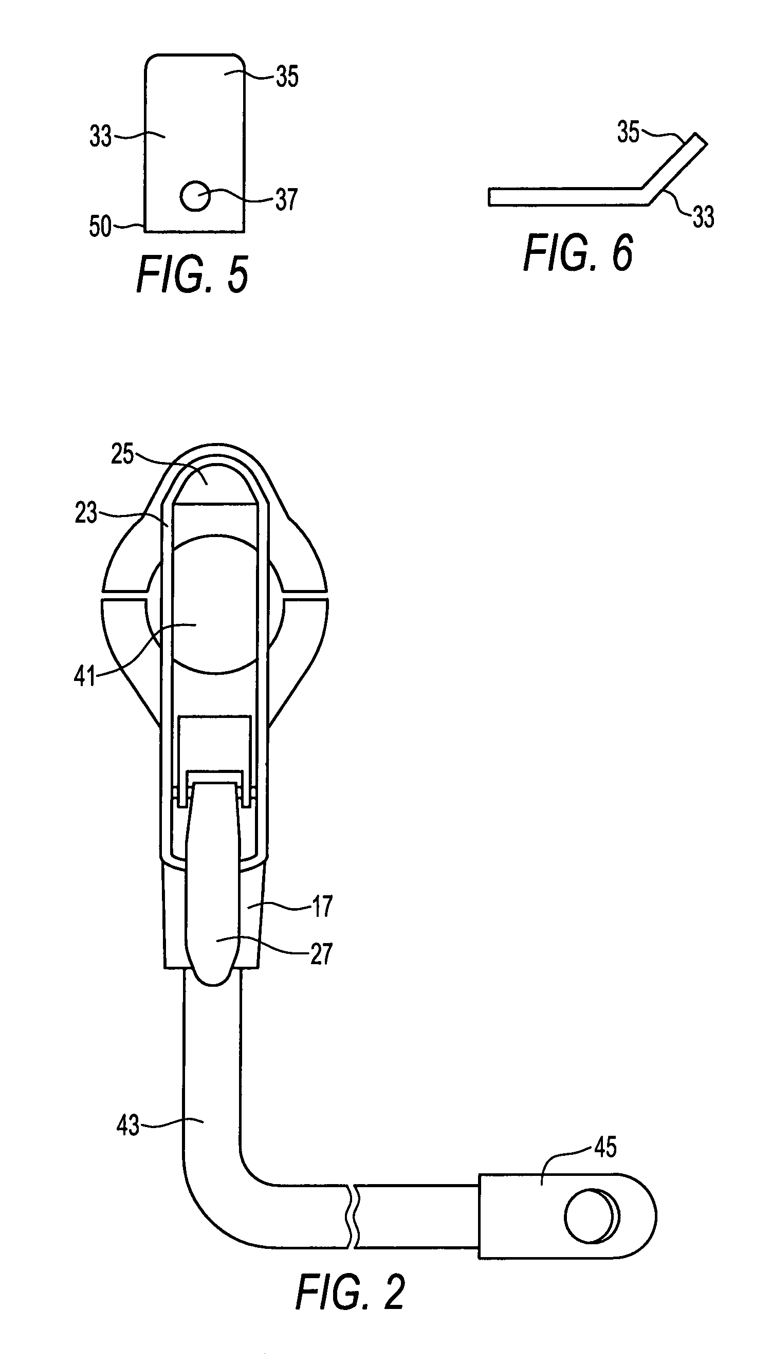 Battery cable clamp