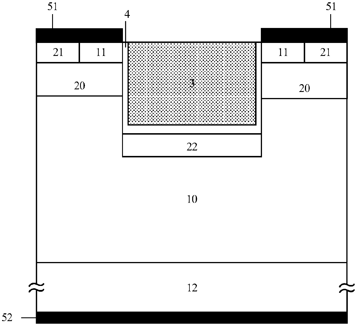 A SiC MOSFET device incorporating a Schottky diode