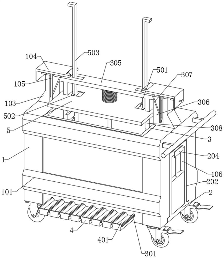 Pavement crack repairing device for traffic engineering construction