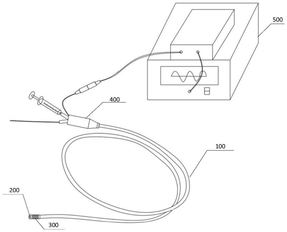 Interventional ultrasonic thrombolysis device