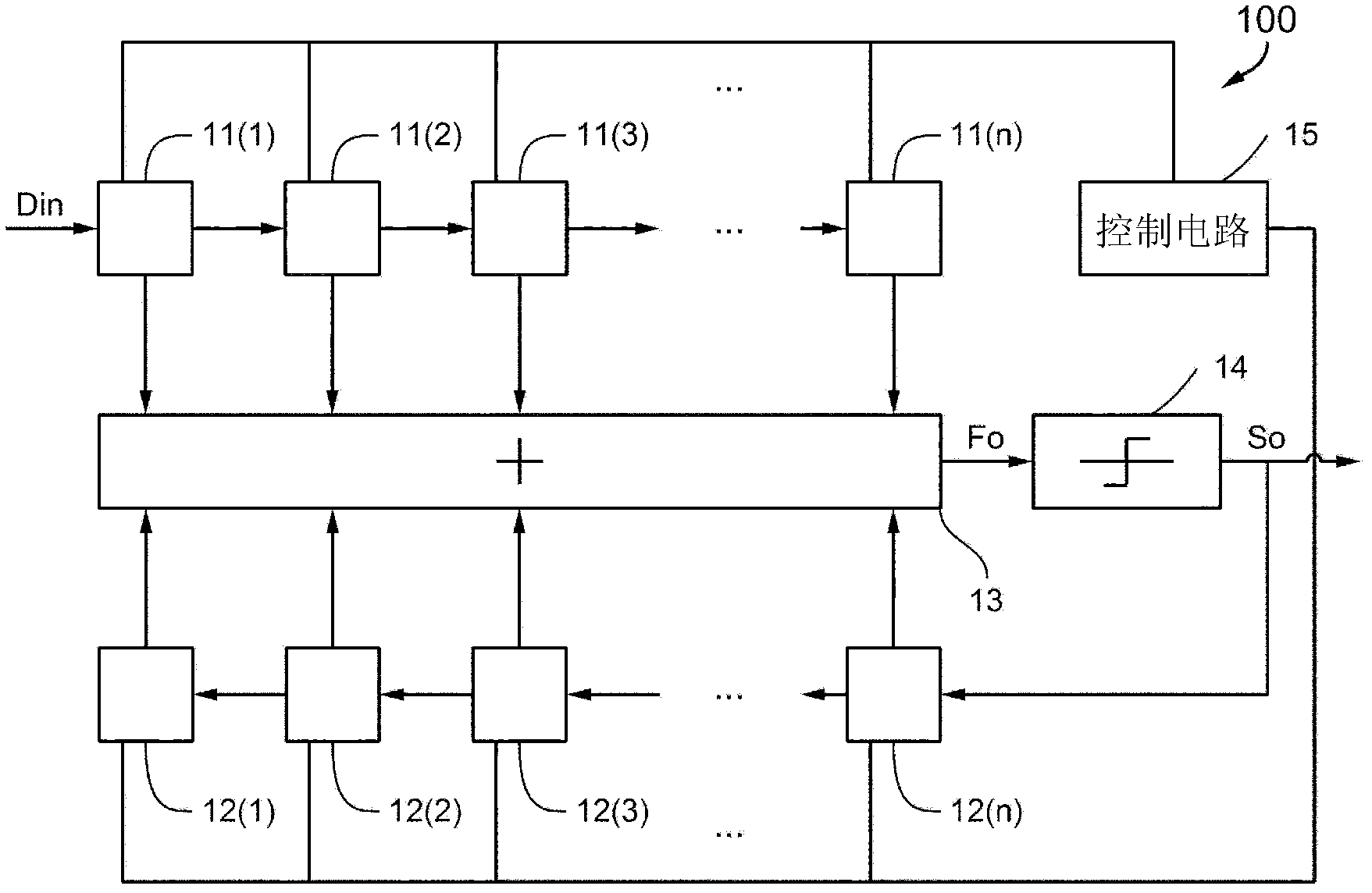 Adaptive filtering circuit capable of reducing operation amount