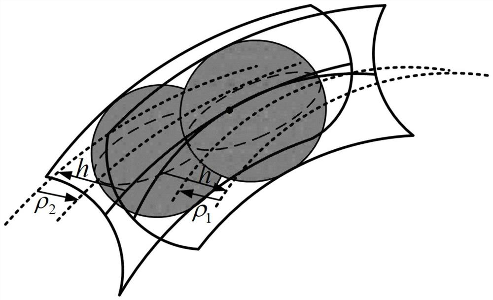 Inner-engaged helical gear pair based on space conjugate curve