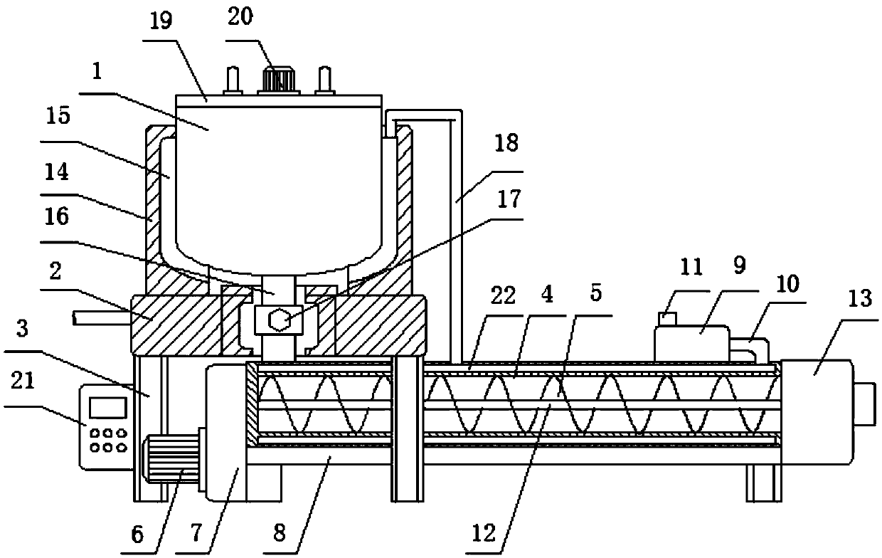 Single screw extruding production line