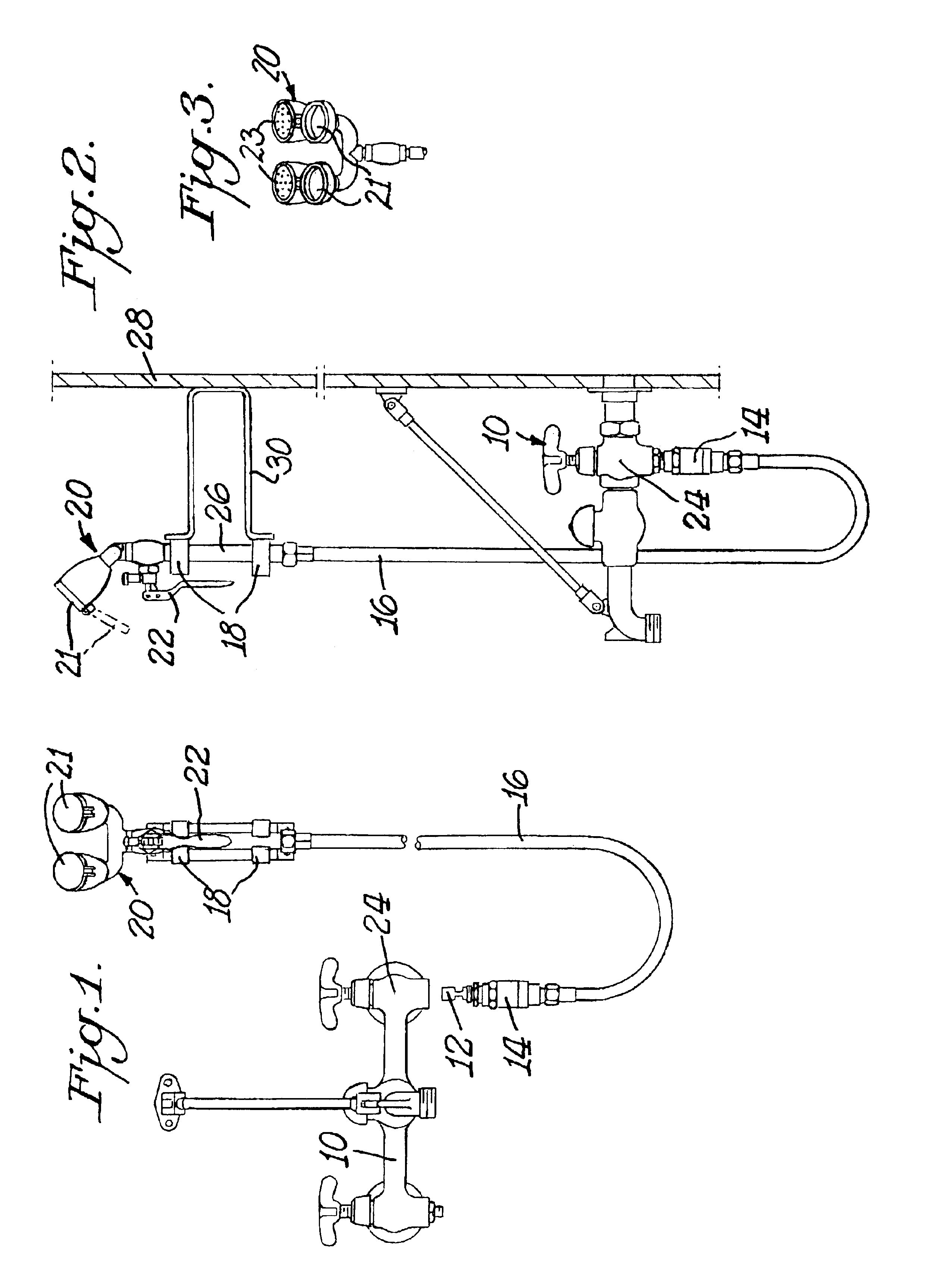 Janitorial service sink eyewash