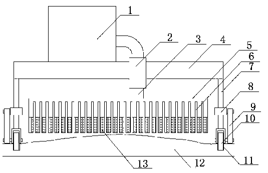 Use method of cage ground disinfecting and cleaning equipment