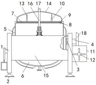 Back pressure digester good in sealing effect and convenient to store and take out