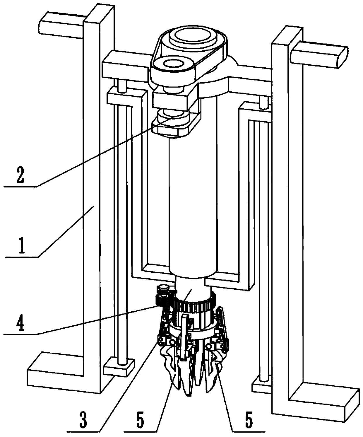 Rapid collecting device for deep soil