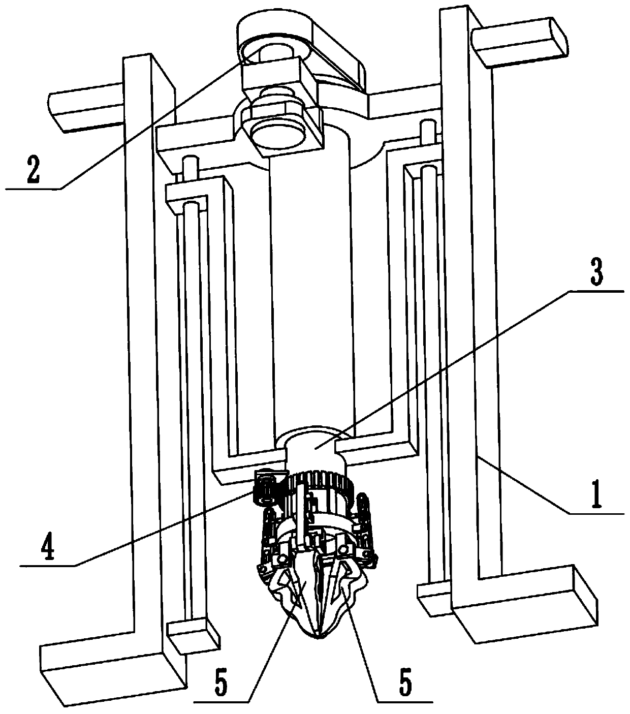 Rapid collecting device for deep soil