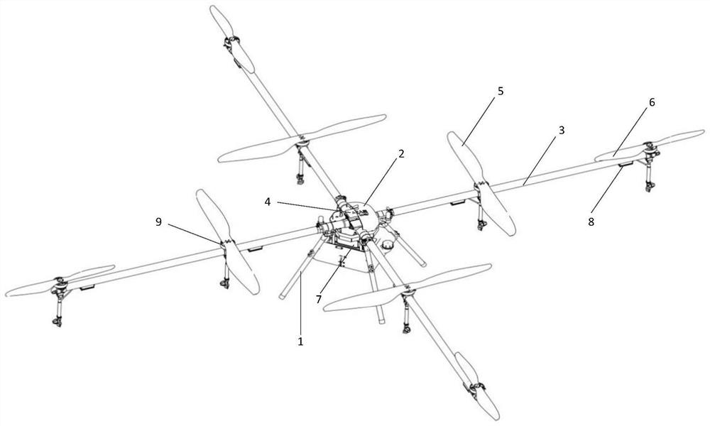 Electric multi-rotor unmanned aerial vehicle with mixed large and small rotors