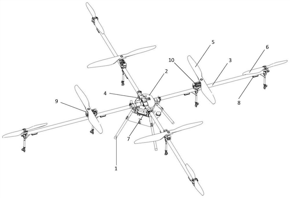 Electric multi-rotor unmanned aerial vehicle with mixed large and small rotors