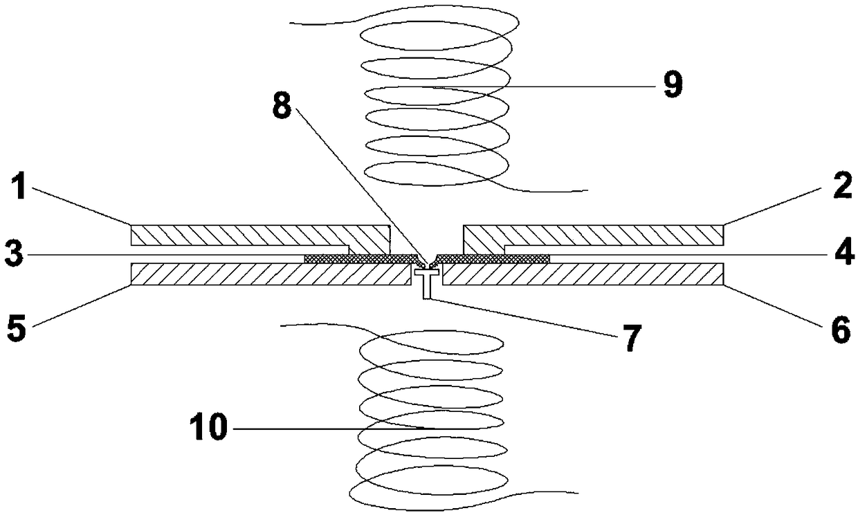 High-frequency induction heating brazing method of molybdenum-rhenium alloy foil