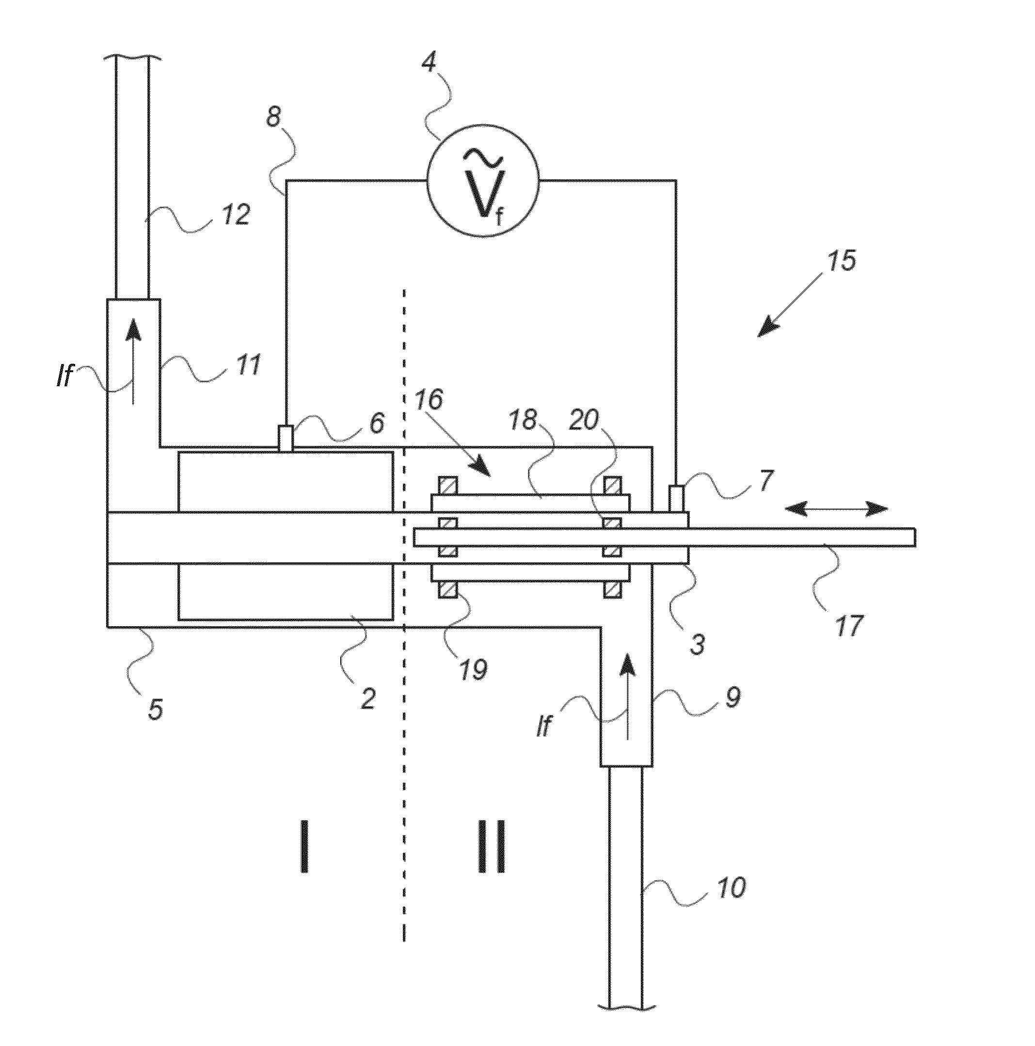 Device for treatment of liquid in a liquid flow system, method and use hereof